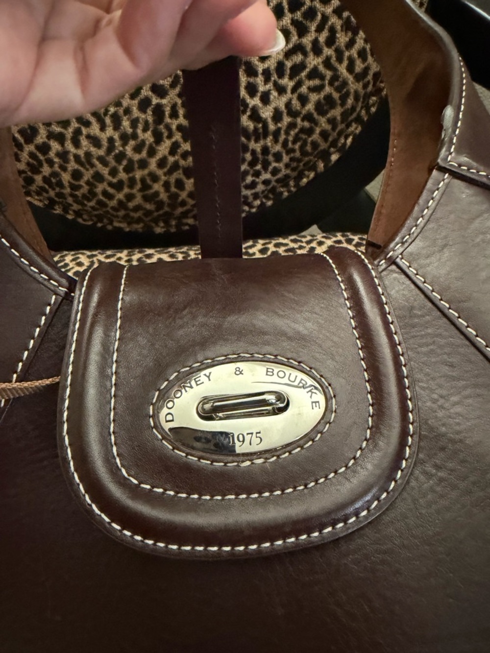 Dooney & Bourke Florentine Toscana Front Stitch Hobo - Picture 4 of 7